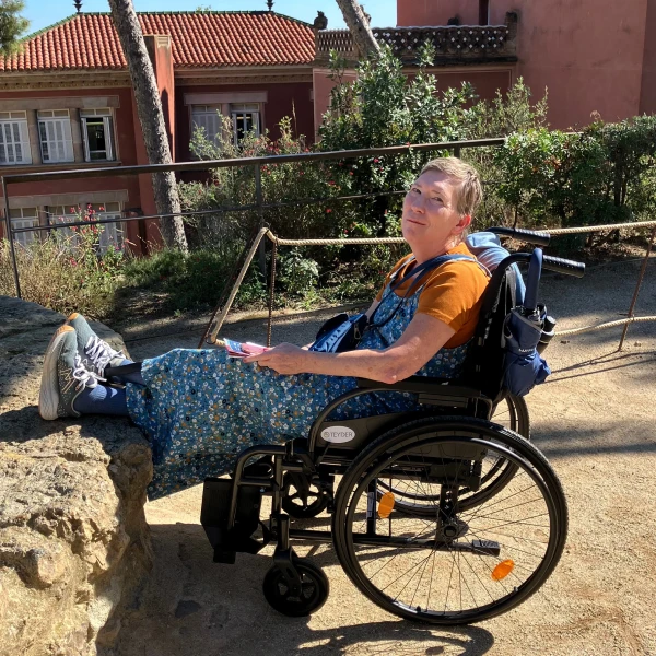 Customer using Fauteuil roulant standard ultra-léger